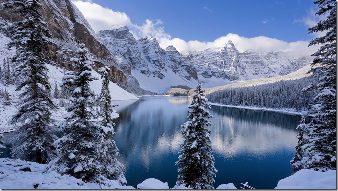 Wenkchemna Peaks and Moraine Lake, Banff National Park, Alberta, Canada